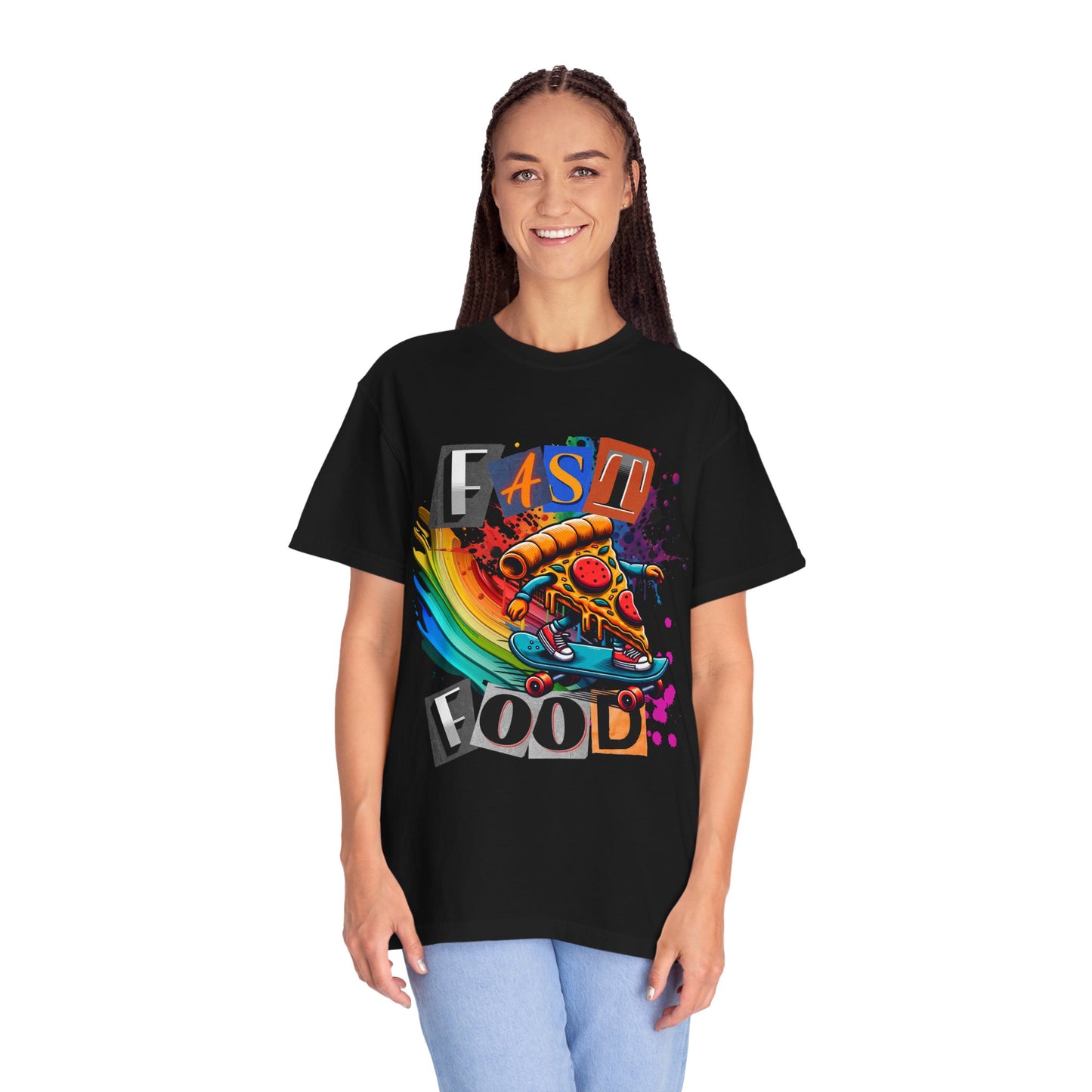 Fast Food Skate Graphic T-Shirt, Unisex T-Shirt, Retro Style Tee, Perfect for Food Lovers, Skate Culture, Casual Wear