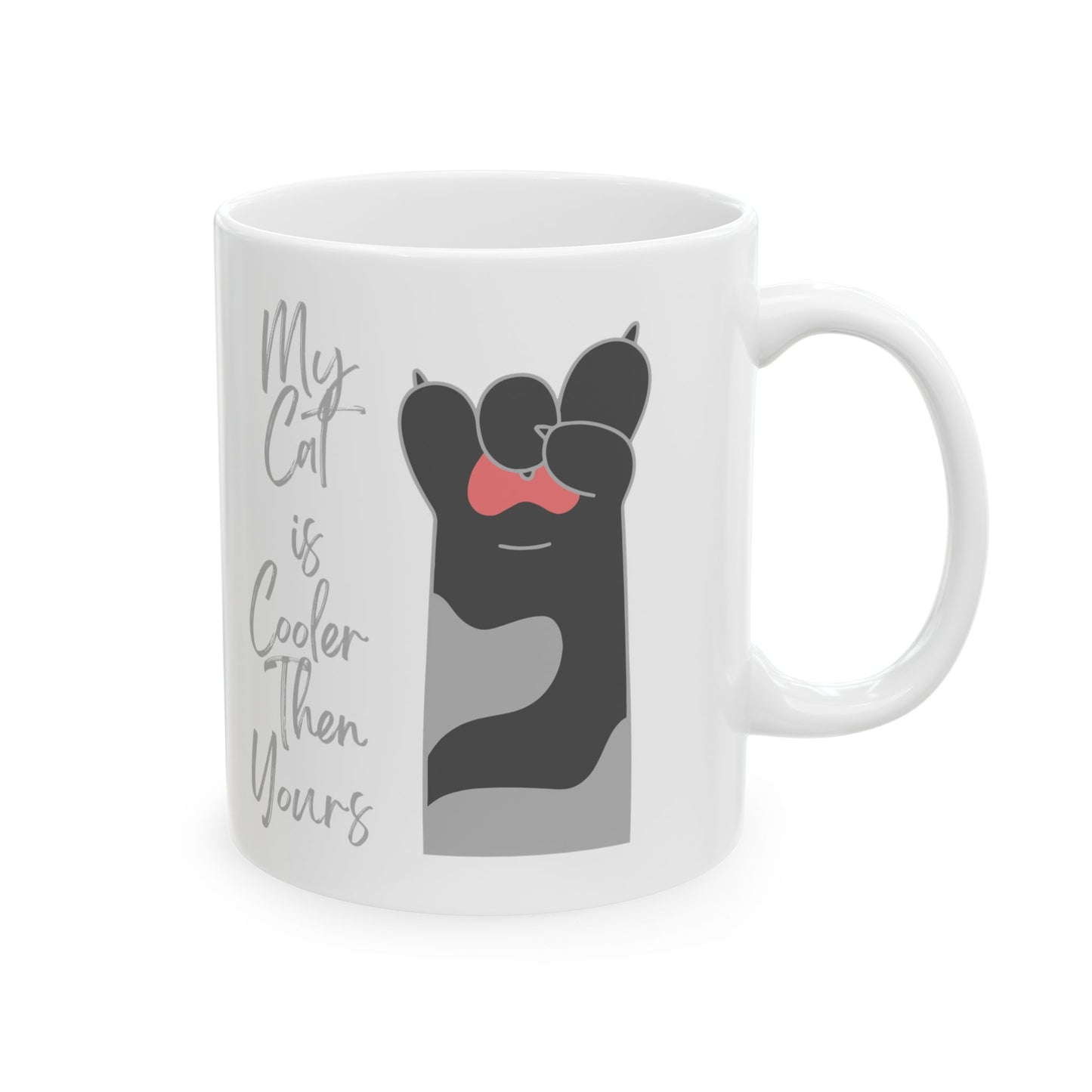 Cool Cat my cat is cooler then yours Lover Ceramic Mug - Perfect Gift for Cat Owners, Humor Mug, Coffee Cup, Cute Animal Gift, Pet Lover Accessory