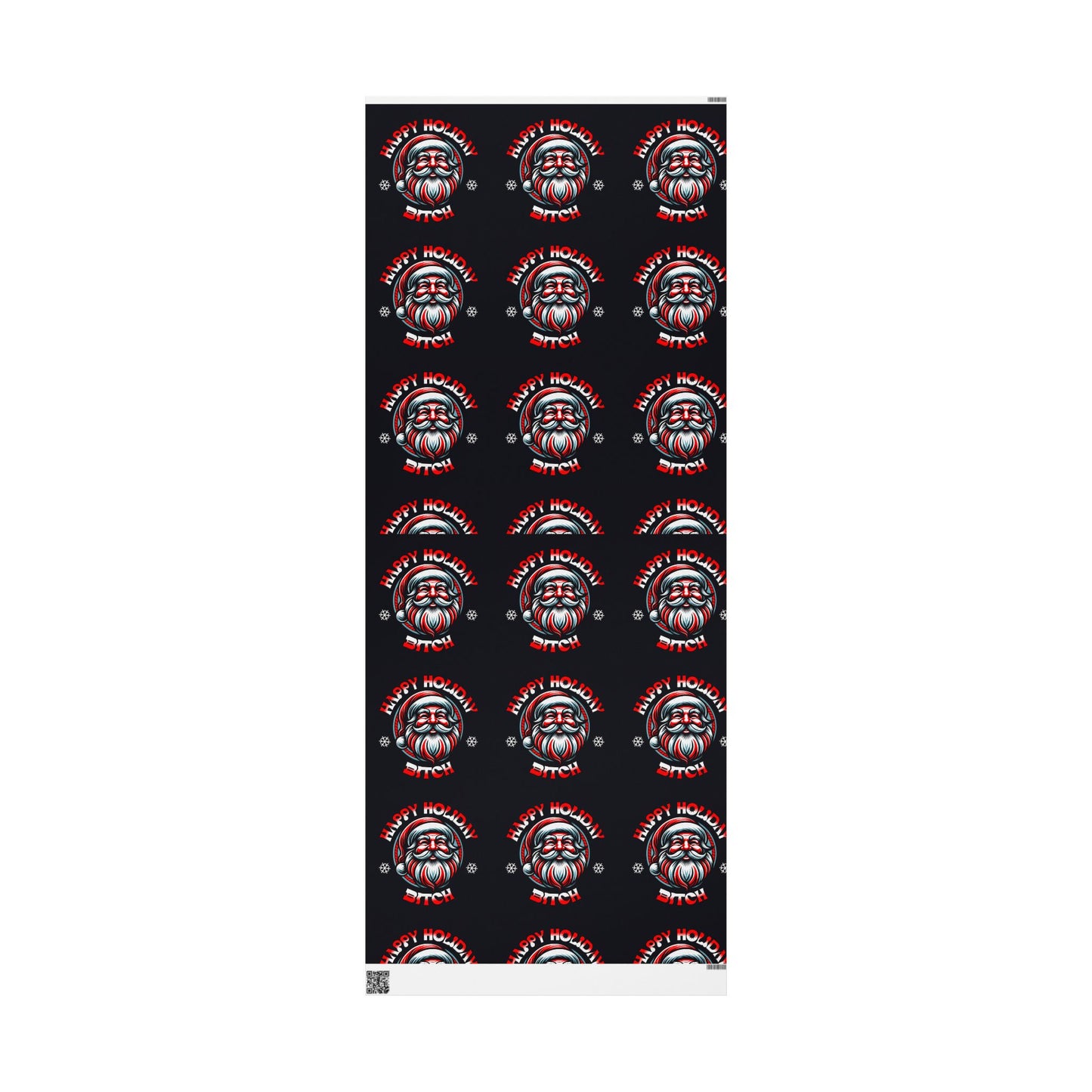 happy xmas bitch Paper Roll, Holiday Gift Wrap for Christmas, Birthdays, and Special Occasions - Unique Black Design