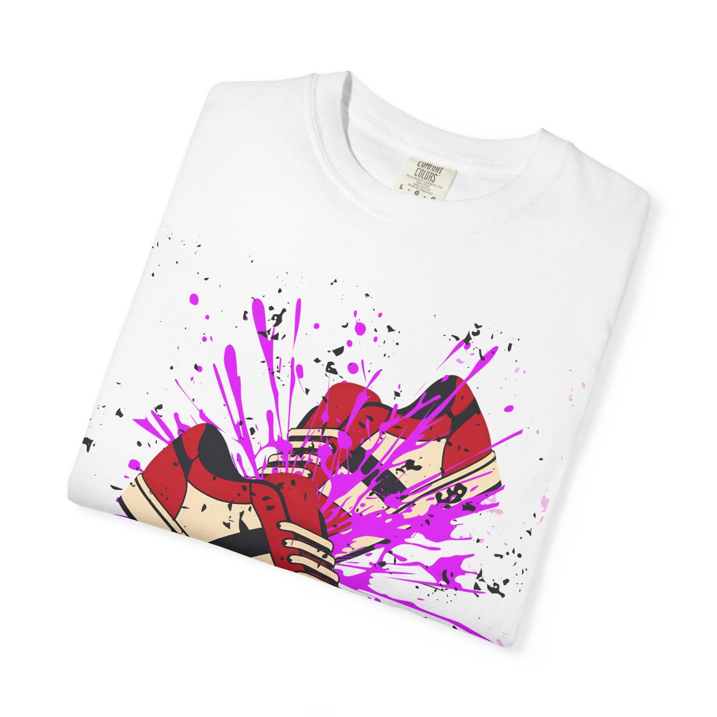 Sneaker Splash Unisex T-Shirt | Vibrant Graphic Tee | Streetwear Style | Perfect for Gift Giving | Hip-Hop Fashion | Casual Wear