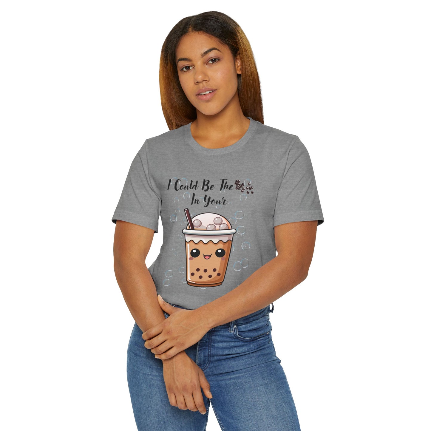 Cute Bubble Tea T-Shirt, Funny Drink Tee, Gift for Tea Lovers, Unisex Casual Shirt, Trendy Summer Wear, Coffee Addict Top