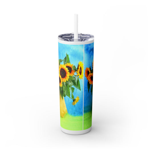 Van Gogh Sunflower Tumbler, 20oz Insulated Skinny Straw Cup, Perfect Gift for Flower Lovers, Summer Parties, Birthdays, Eco-Friendly [...]