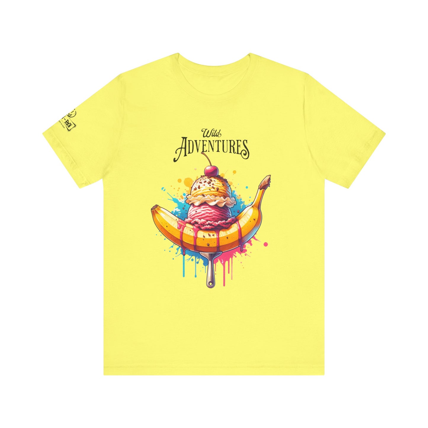 Fun Adventure Banana Split Tee, Ice Cream Lovers T-Shirt, Summer Vibes Shirt, Foodie Gift, Casual Unisex Tee