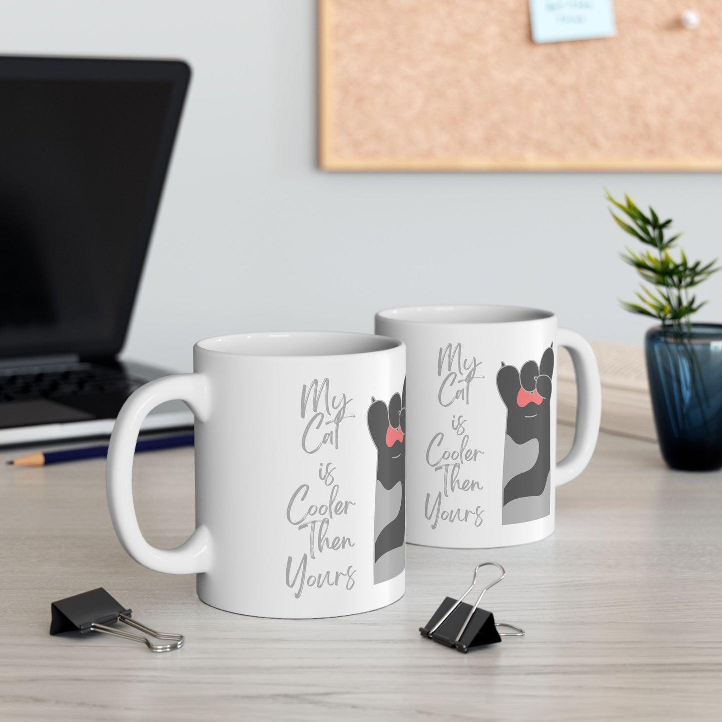 Cool Cat my cat is cooler then yours Lover Ceramic Mug - Perfect Gift for Cat Owners, Humor Mug, Coffee Cup, Cute Animal Gift, Pet Lover Accessory