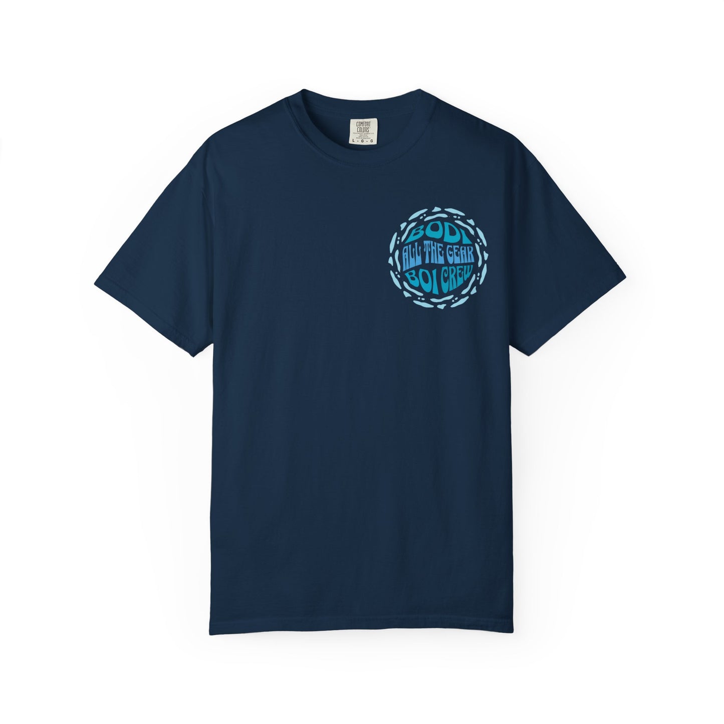Bodi Gear Crew T-Shirt | Unisex Casual Graphic Tee for Outdoor Adventures, Gift for Him, Retro Style, Summer Vibe, Relaxed Fit