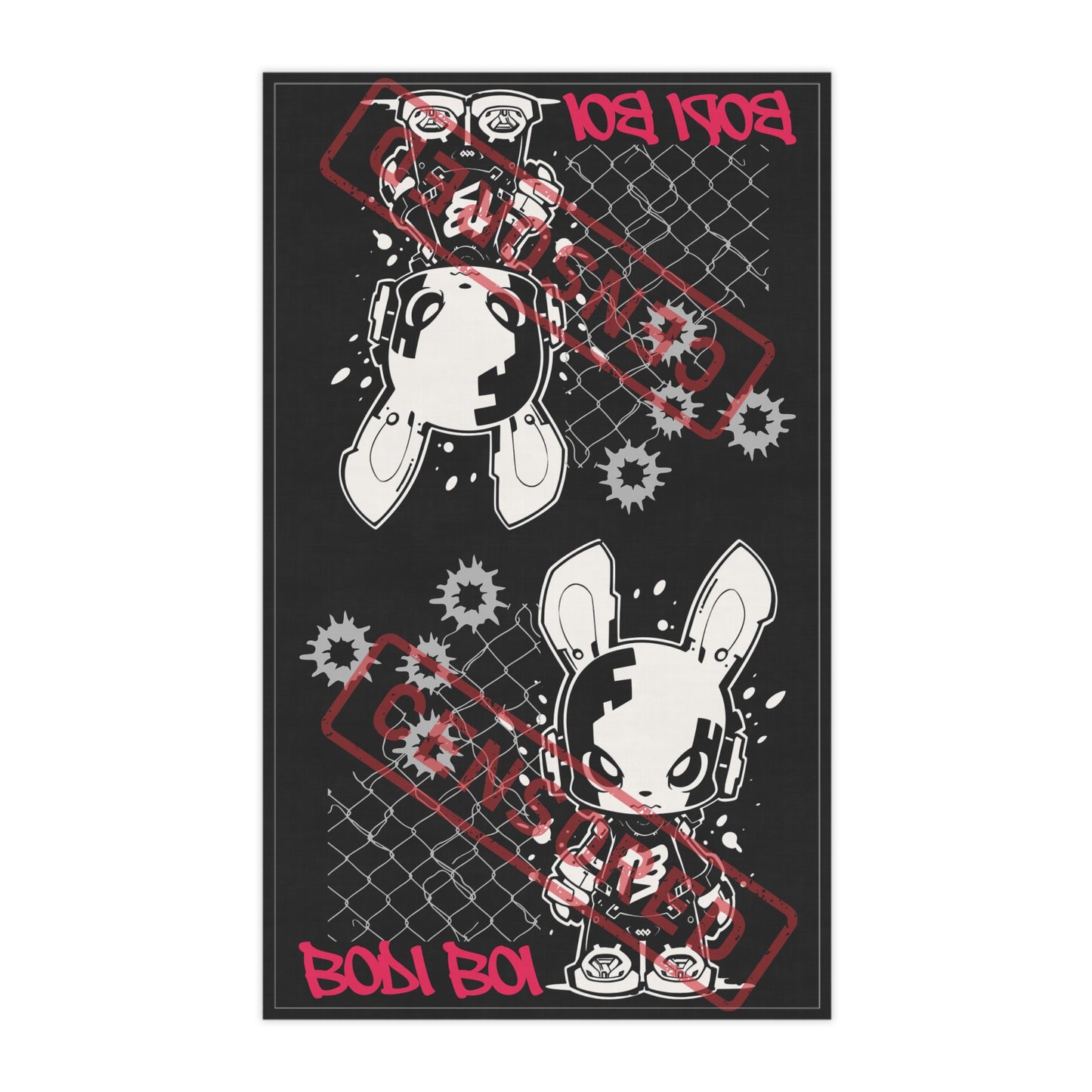 Stylish Cotton Bodi Boi Brand Tea Towels, Fun Kitchen Décor for Cooking & Baking, Perfect Gift for Home Chefs & Food Lovers, Unique Bunny Design