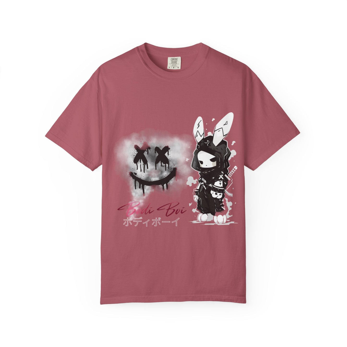 Artistic Graphic Tee featuring Unique Bunny Design, Unisex T-Shirt, Casual Wear, Streetwear, Gift for Anime Lovers, Alternative Fashion