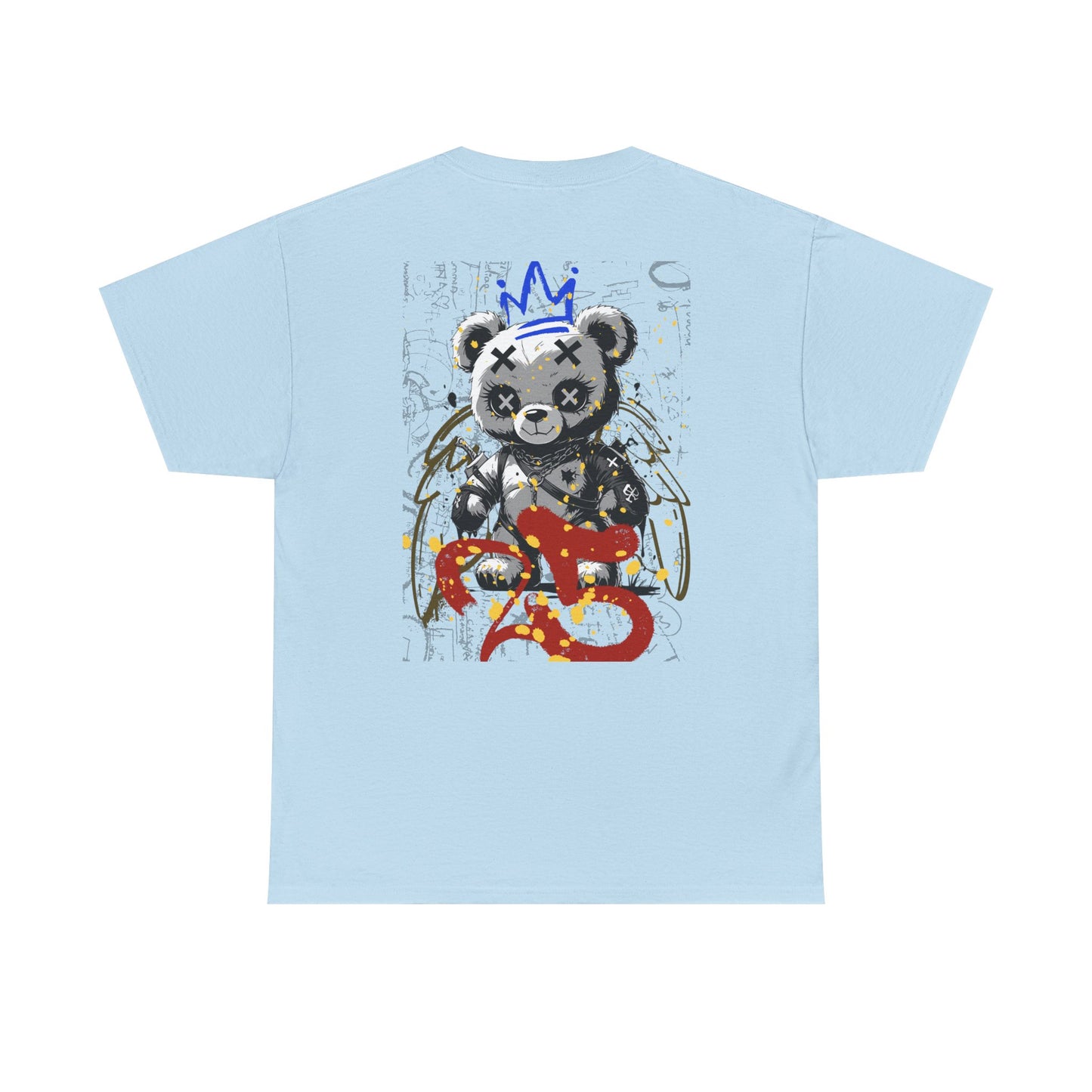Skull & Bear Graphic Tee, Unisex Heavy Cotton Shirt for Casual Wear, Gift for Birthdays, Halloween, Gothic Tee, Cool Tee, Bear Lover Gift,