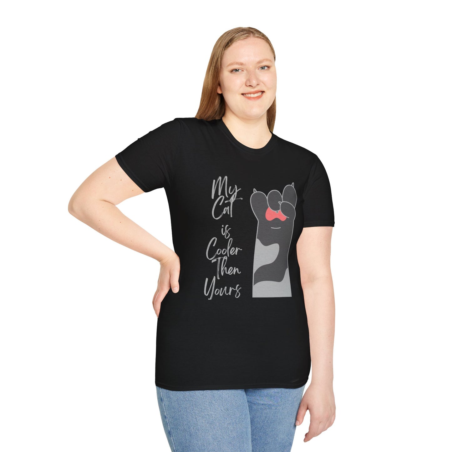 Cat Lover my cat is cooler Unisex T-Shirt: My Cat is Cooler Than Yours, Gift for Pet Lovers, Funny Cat Tee, Animal Lover Apparel, Birthday Gift
