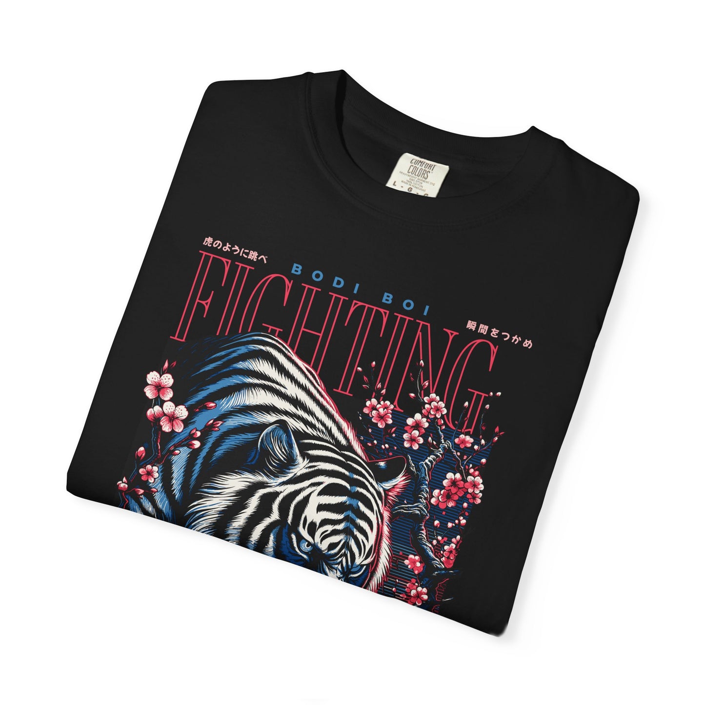 Fierce Tiger Graphic Tee, Vintage Style T-shirt, Unisex Casual Wear, Perfect Gift for Animal Lovers, Fight Against Negative Energy