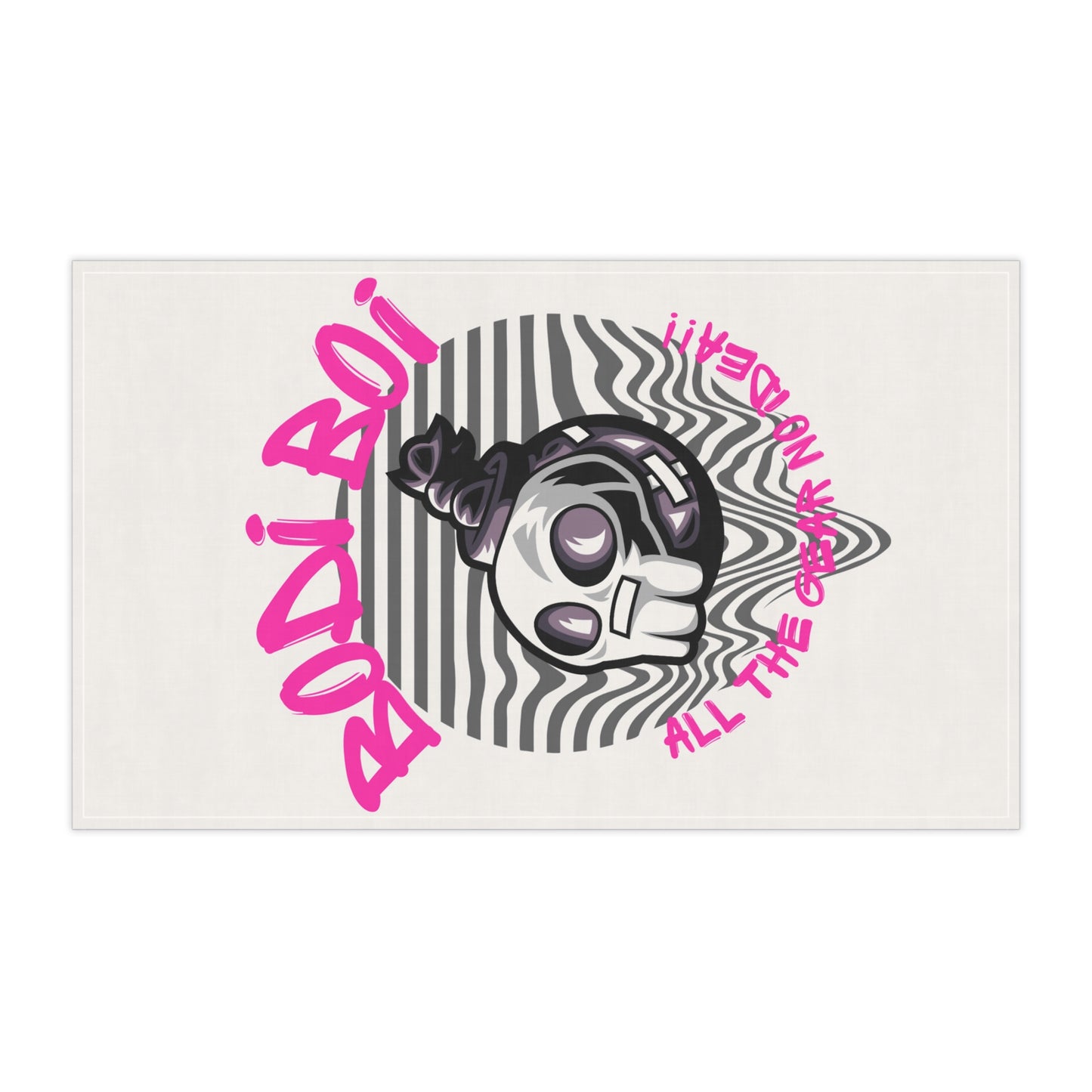 Gothic Skull Tea Towels | All The Grim No Death | Unique Kitchen Decor, Gift for Halloween, Quirky Home Accessories