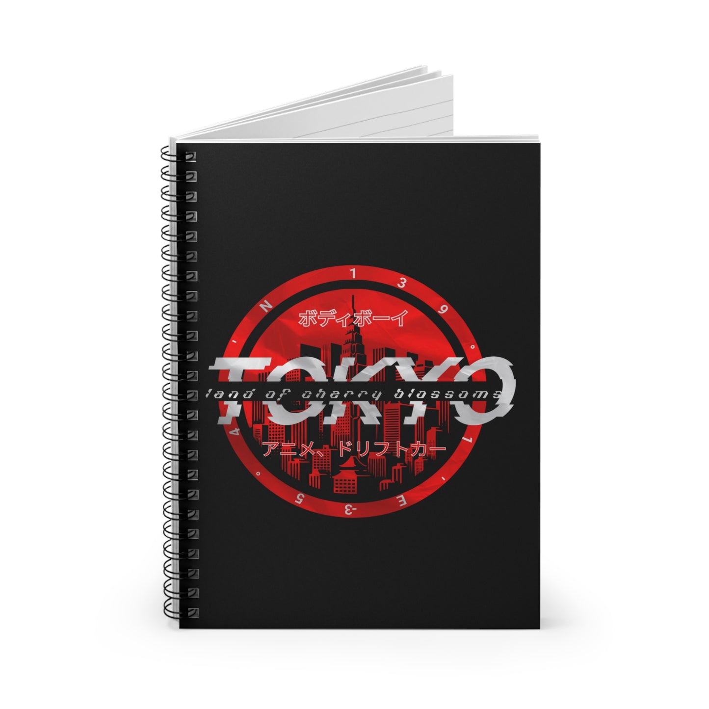 Tokyo Cherry Blossom Spiral Notebook - Perfect for Students, Travelers, Journaling, Gift for Writers, Stationery Lovers