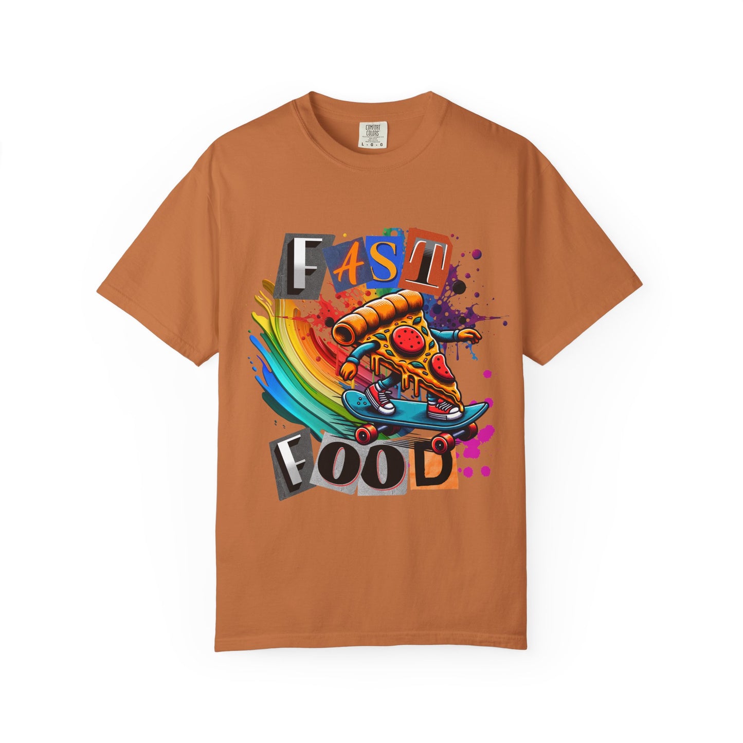 Fast Food Skate Graphic T-Shirt, Unisex T-Shirt, Retro Style Tee, Perfect for Food Lovers, Skate Culture, Casual Wear