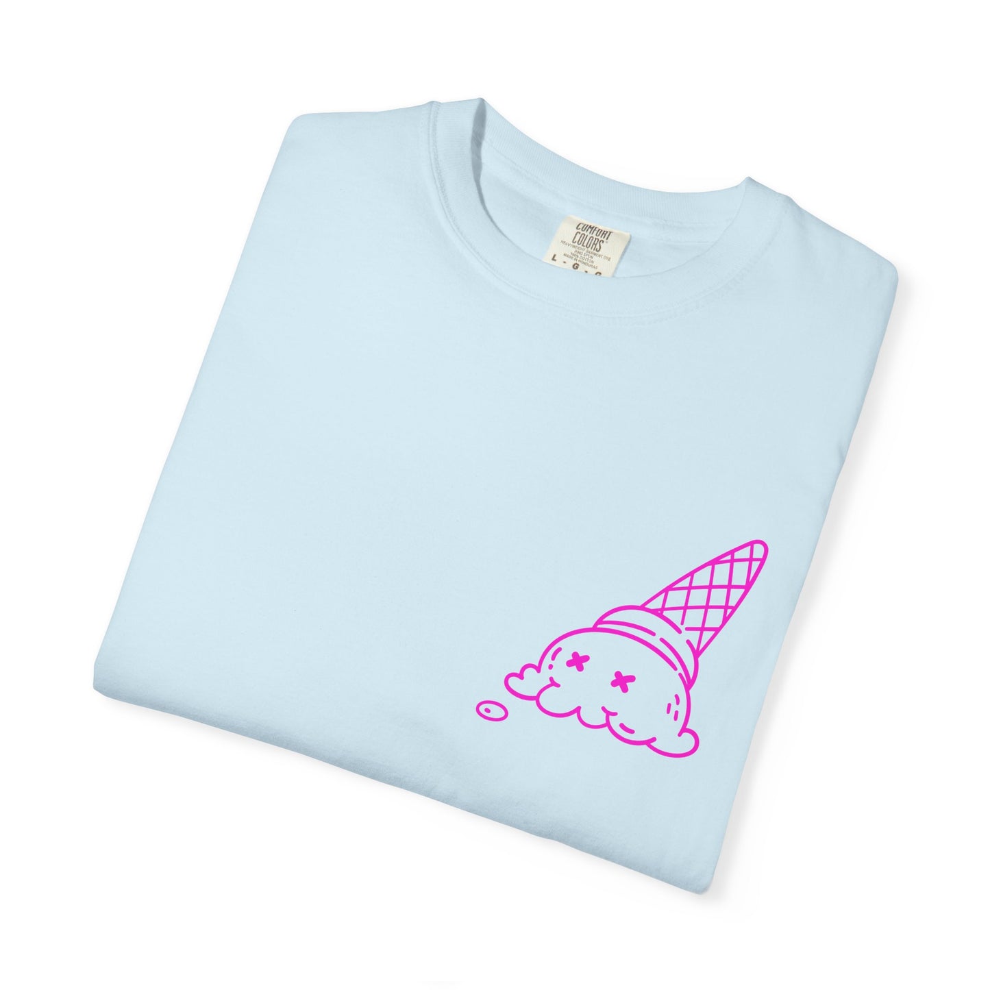 Cool Ice Cream & Helmet Graphic T-Shirt, Unisex Casual Tee, Gift for Ice Cream Lovers, Summer Vibes, Streetwear Fashion