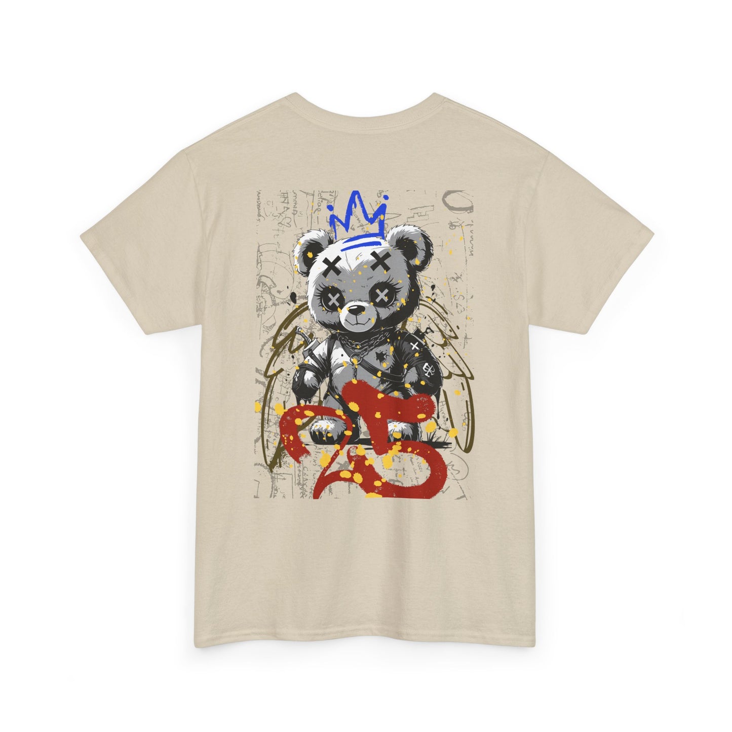 Skull & Bear Graphic Tee, Unisex Heavy Cotton Shirt for Casual Wear, Gift for Birthdays, Halloween, Gothic Tee, Cool Tee, Bear Lover Gift,