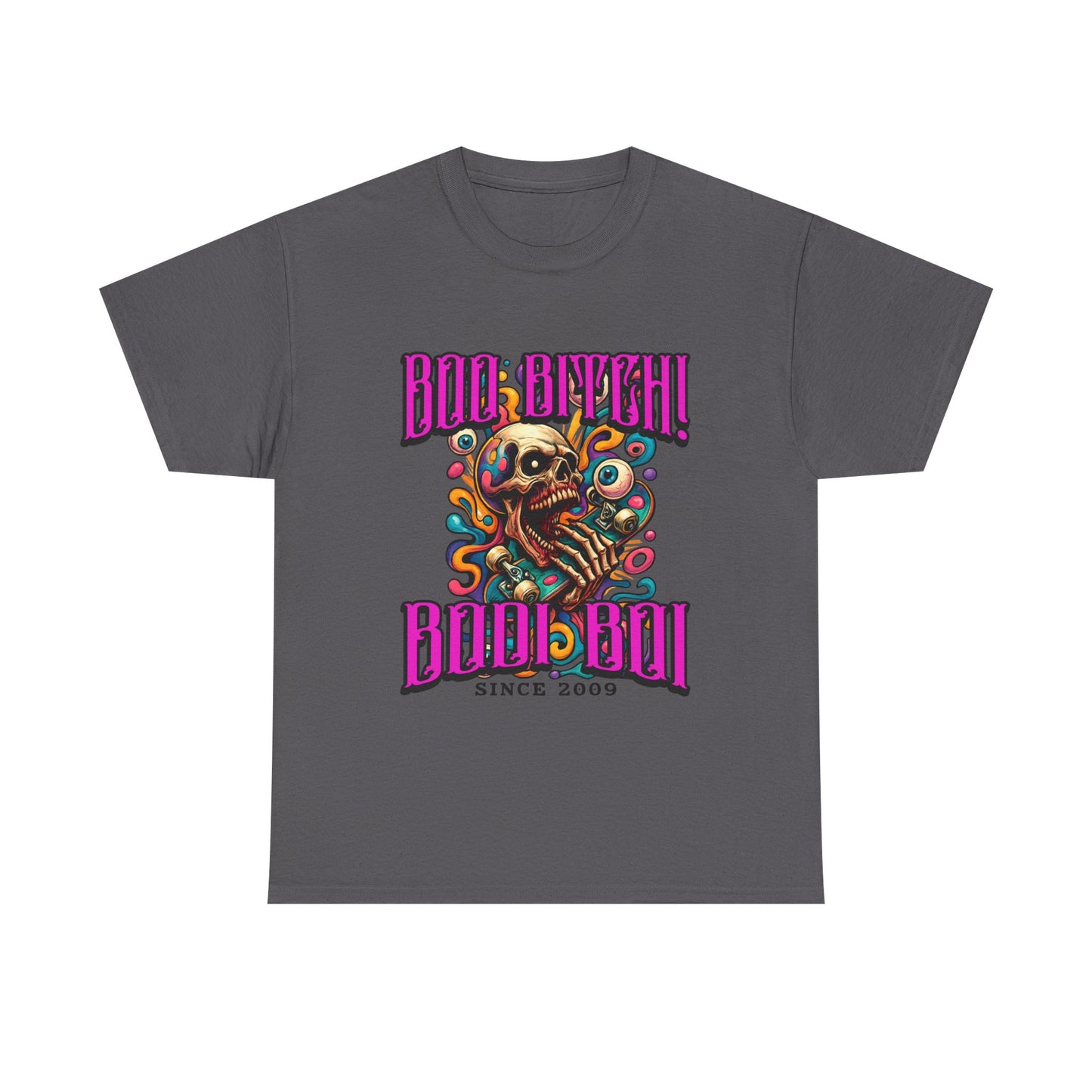 Skull Art Unisex Heavy Cotton Tee, Casual Wear, Graphic Tee, Festival Fashion, Unique Gift Idea, Everyday T-Shirt