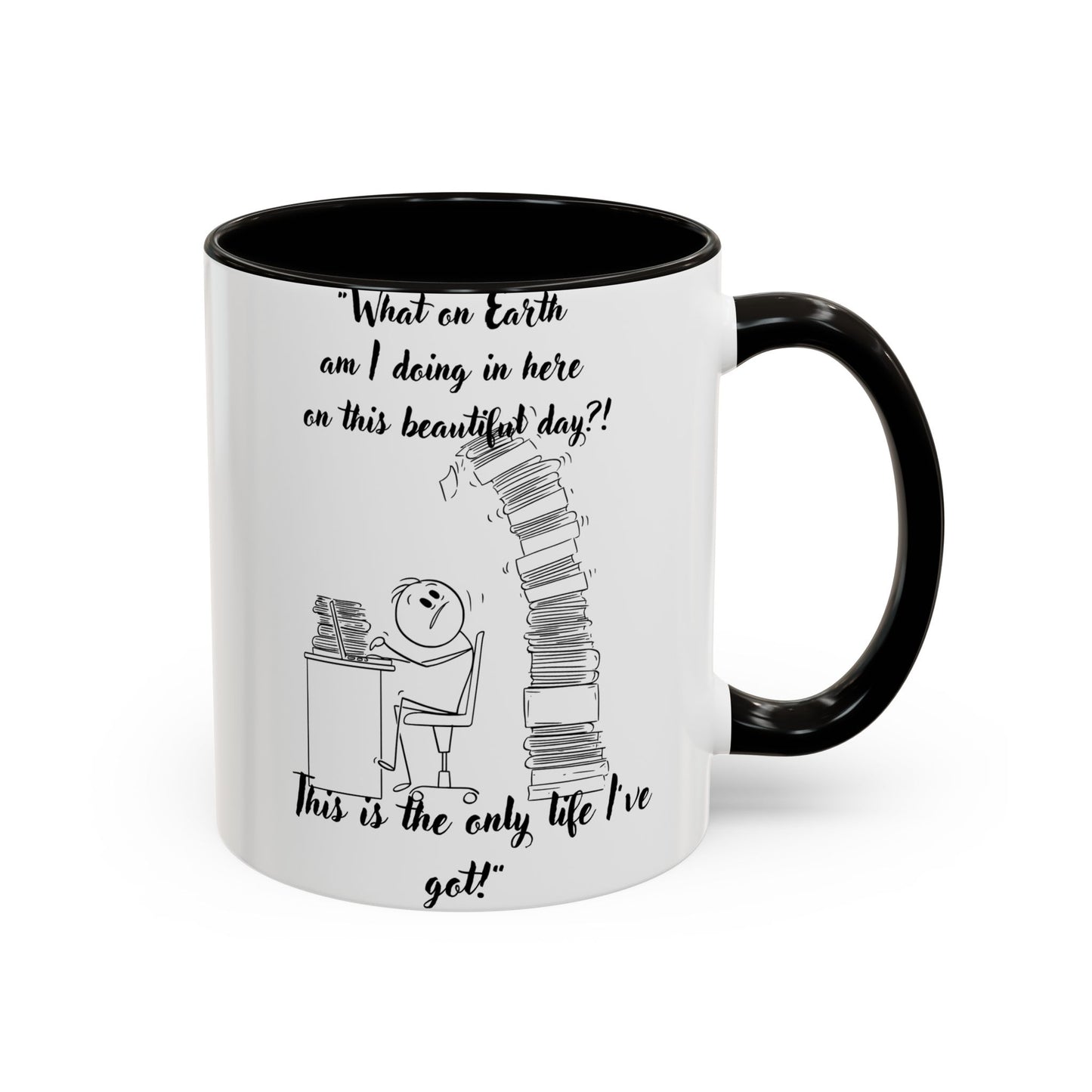 What am I doing here  Coffee Mug - Perfect for Writers, Students, and Book Lovers!