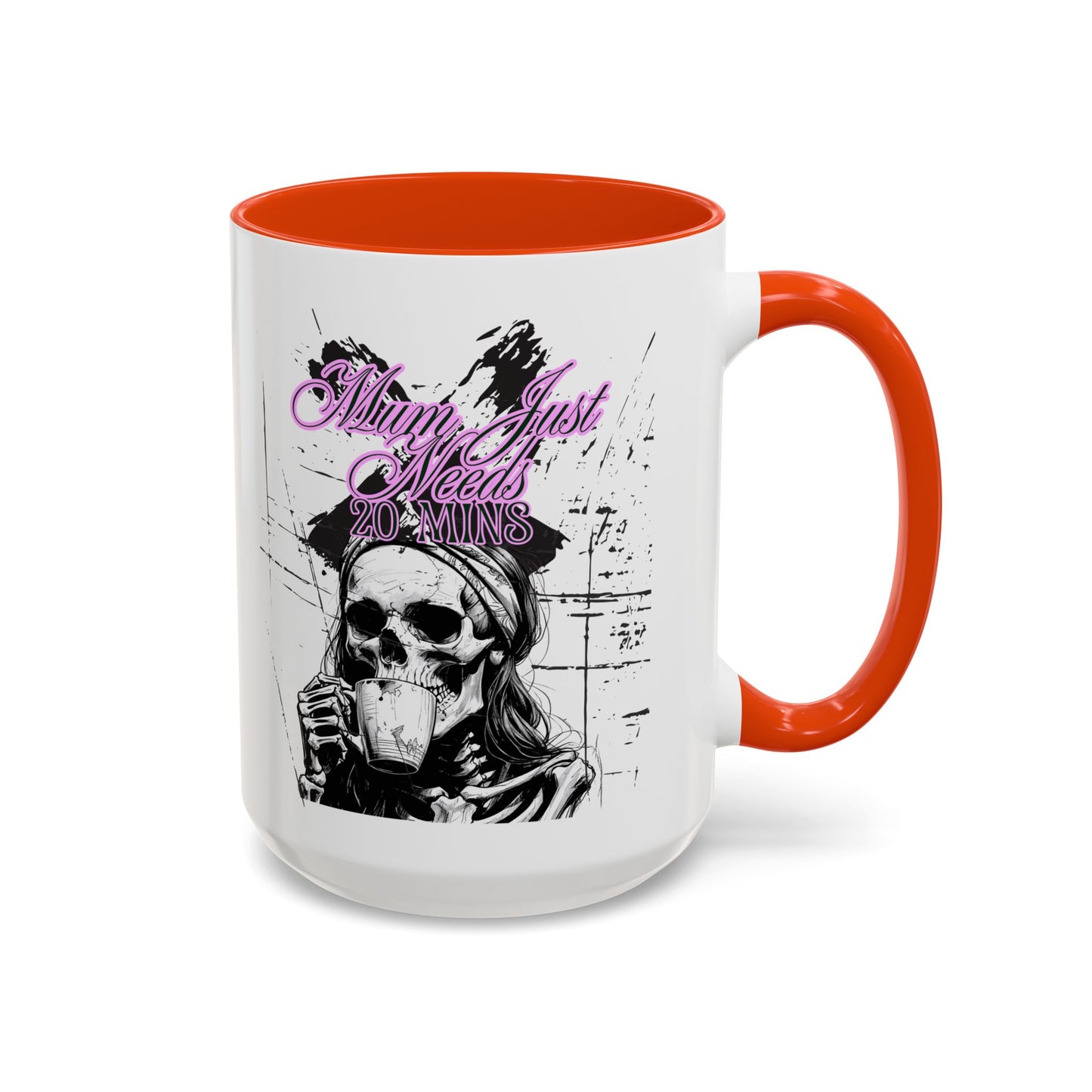 Mum Just Needs 20 min | Perfect for Coffee Lovers, Halloween Decor, Gift for Her, Unique Homeware, Fun Office Mug