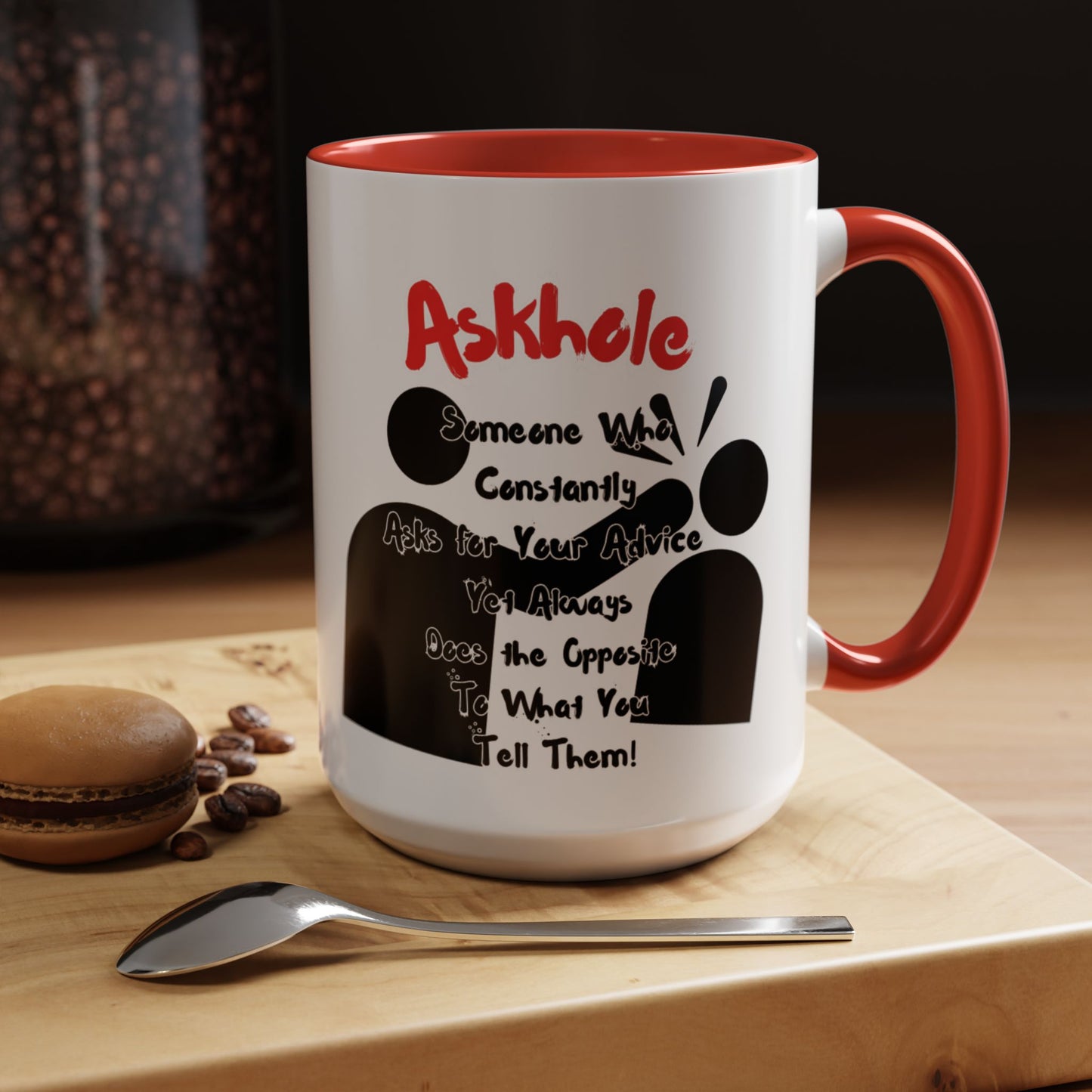Humorous Askhole Coffee Mug, Funny Gift for Askholes, Quirky Tea Mug, Gift for Friends, Office Humor Mug