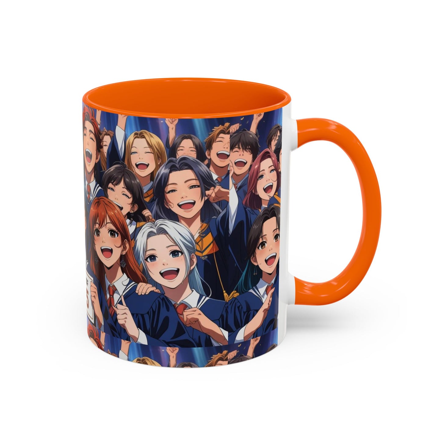 Anime Graduation Celebration Coffee Mug, Class of 2025 Mug, Anime Friends Mug, Gift for Graduates, School Spirit Mug