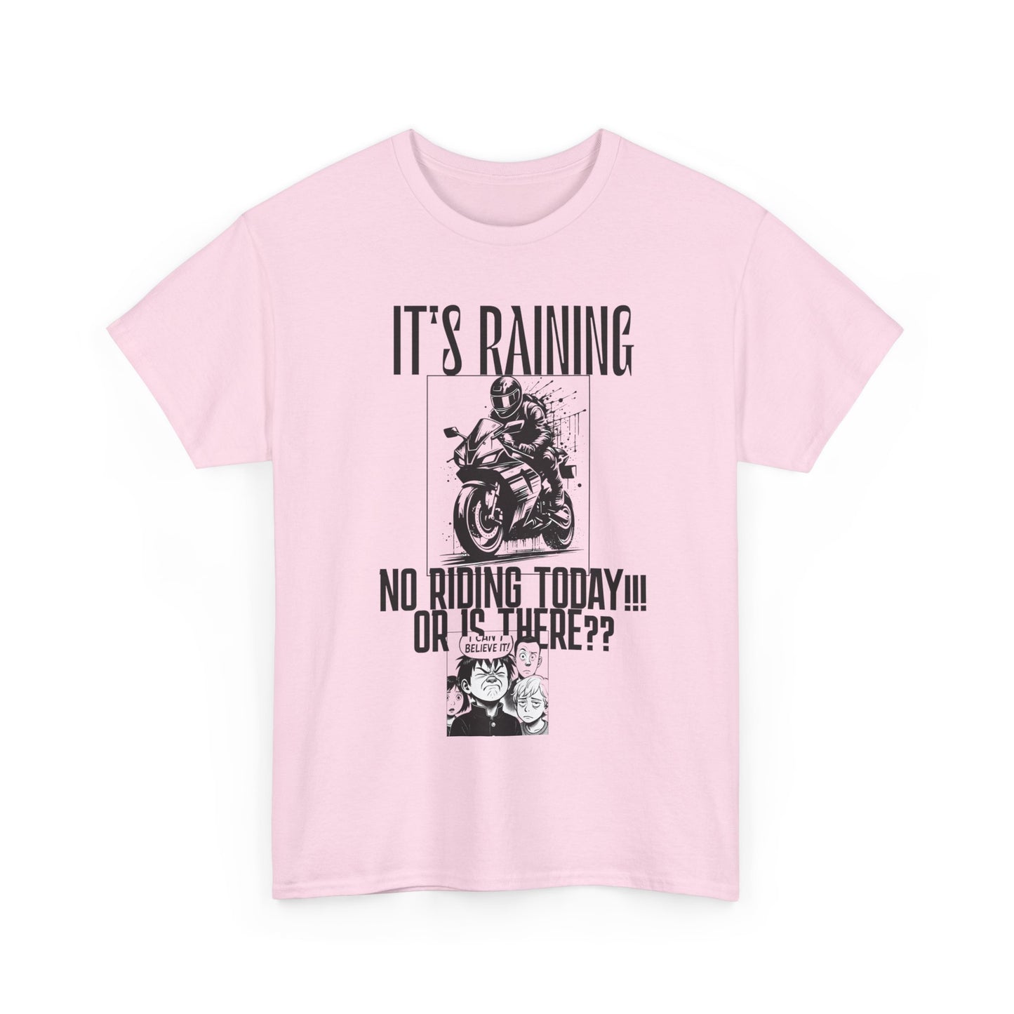 Motorcycle Rainy Day Tee - Fun Biker Shirt for Riders, Unisex Graphic Tee, Gift for Motorcycle Enthusiasts, Outdoor Adventure Apparel