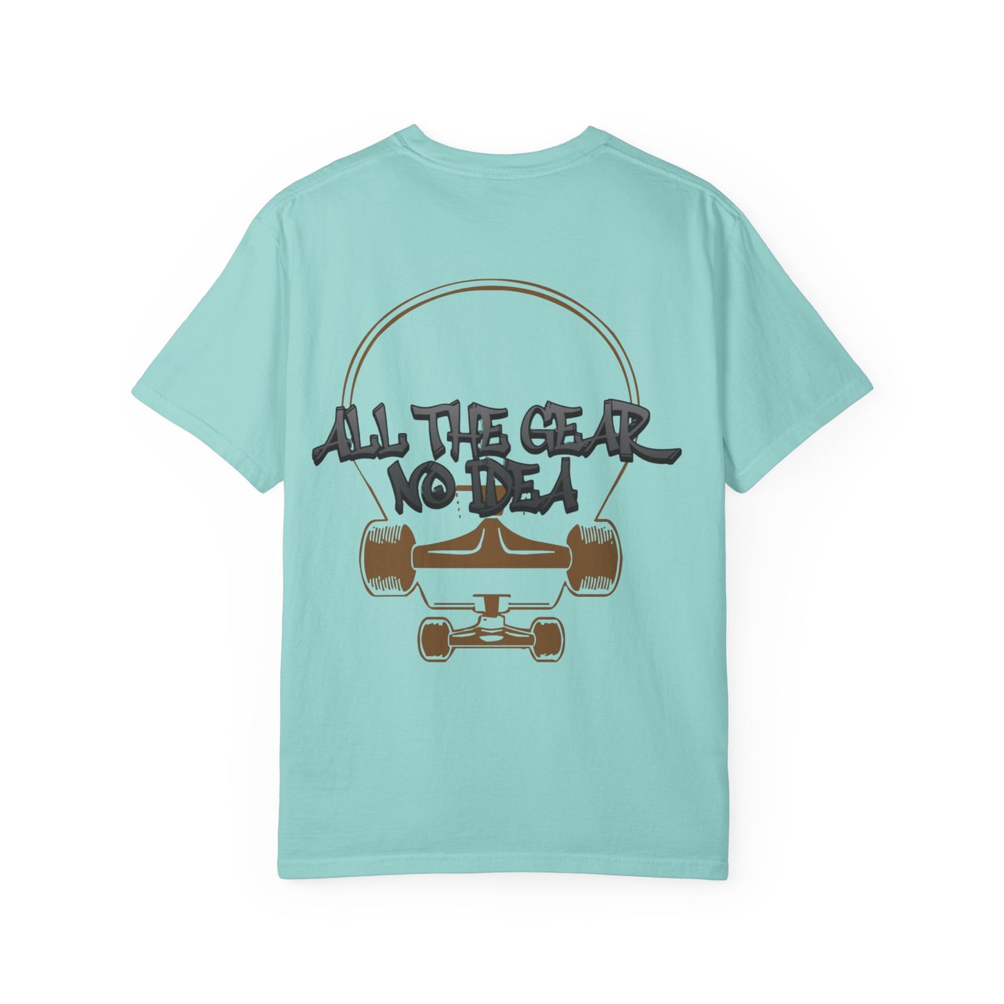 Skateboard Vibes Unisex T-Shirt | Streetwear Style, Casual Tee, Graphic Tee, Gift for Skaters, All the Gear No Idea