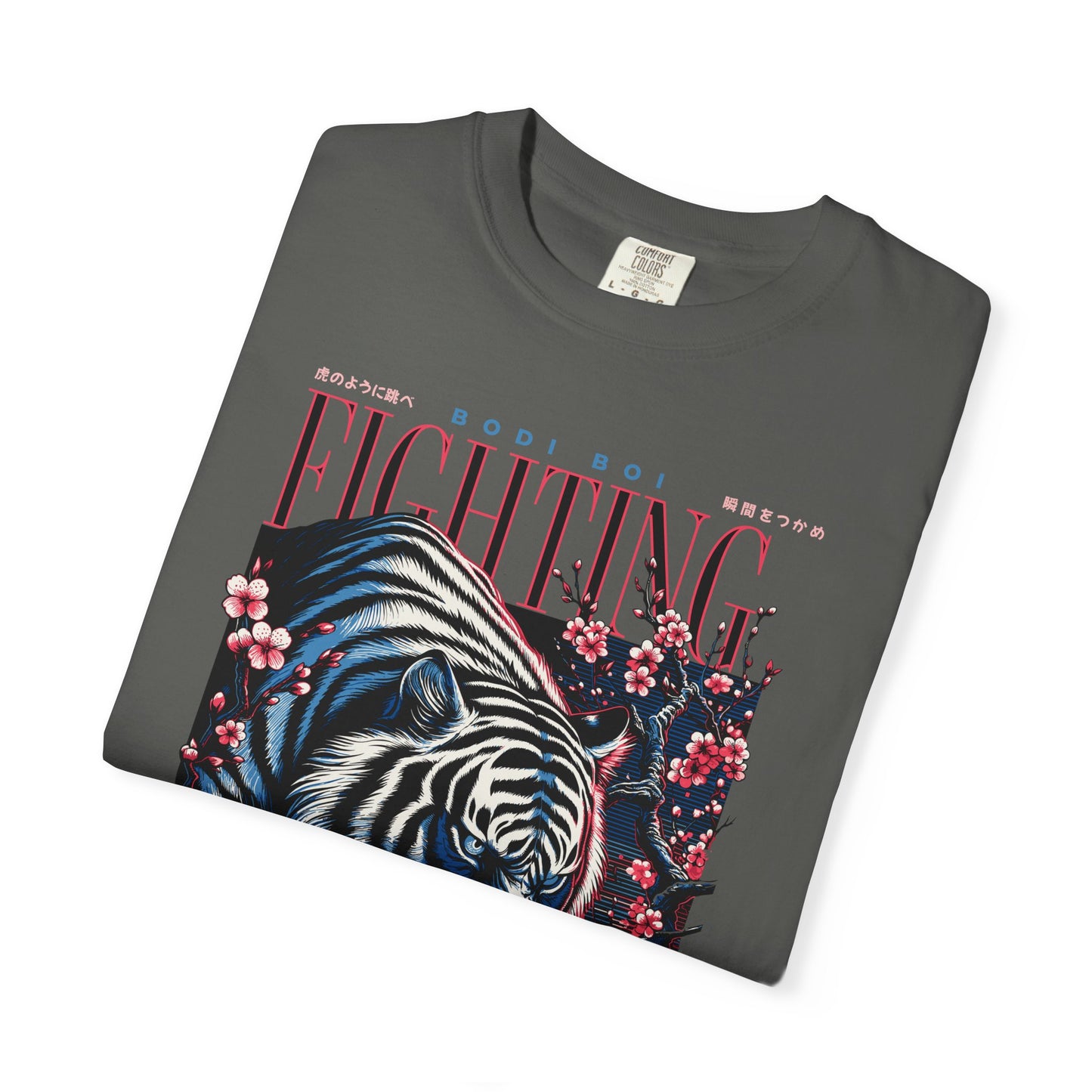 Fierce Tiger Graphic Tee, Vintage Style T-shirt, Unisex Casual Wear, Perfect Gift for Animal Lovers, Fight Against Negative Energy