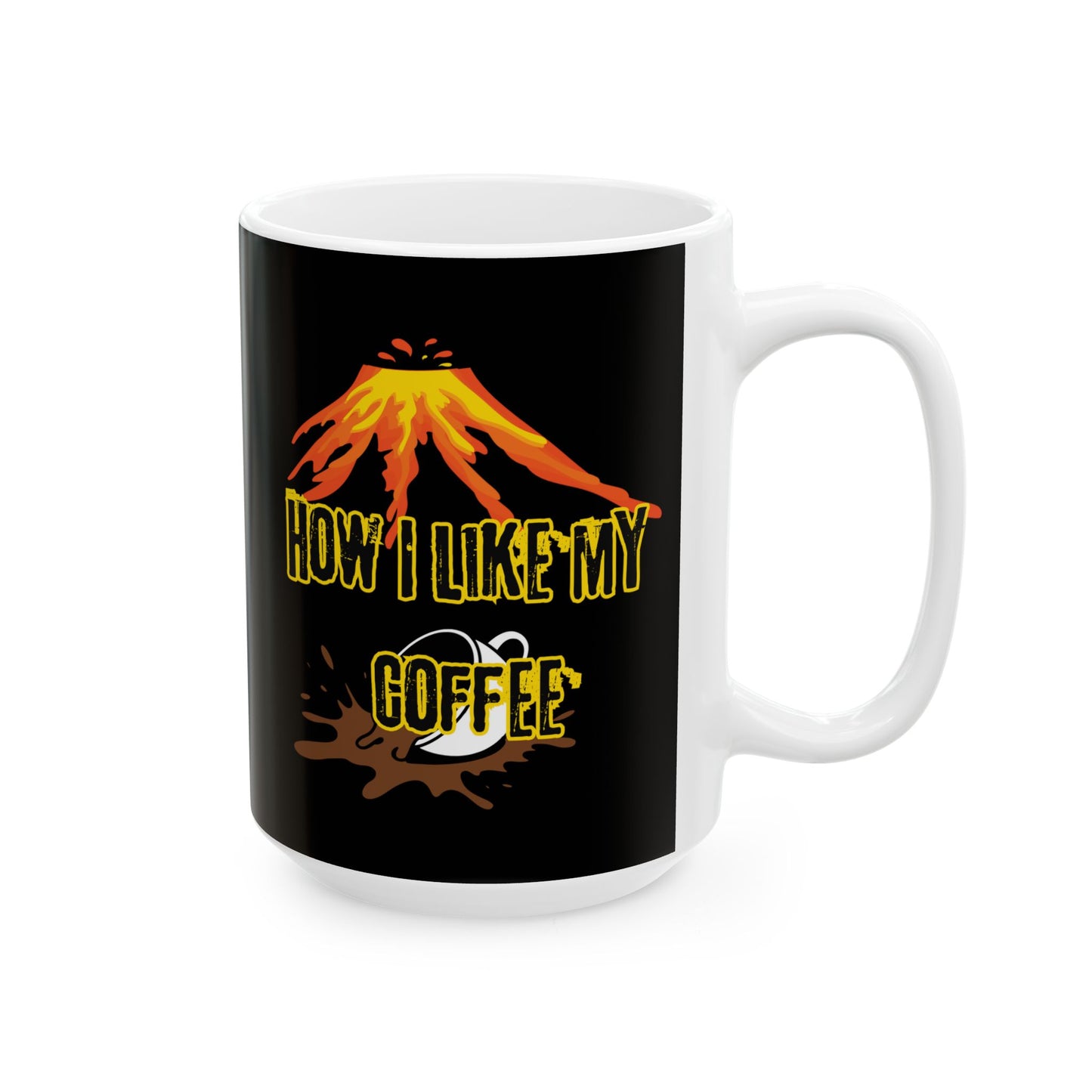 Coffee Lover's Ceramic Mug: Perfect Gift for Coffee Addicts, Birthday, Holiday, Customizable Drinkware, Funny Coffee Quote