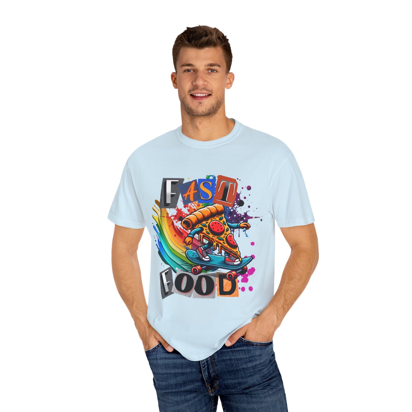 Fast Food Skate Graphic T-Shirt, Unisex T-Shirt, Retro Style Tee, Perfect for Food Lovers, Skate Culture, Casual Wear