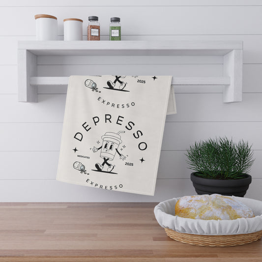 Coffee Lover's Tea Towels, Fun Kitchen Decor, Unique Gift for Baristas, Home Brewing Accessories, Funny Gift for Espresso Enthusiasts
