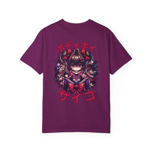Unisex Garment-Dyed Graphic T-Shirt with Unique Anime Design, Casual Wear, Anime Enthusiast Gift, Fun Streetwear, Graphic Tee, Birthday Gift