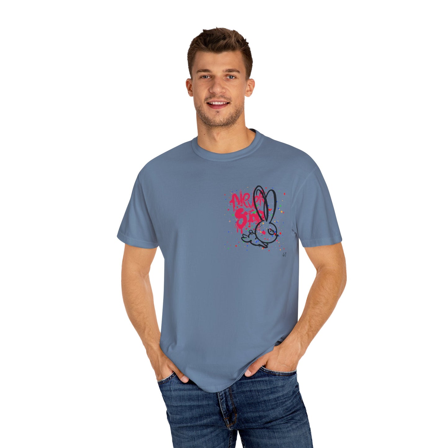 Whimsical Graphic Tee for Fun-Loving Souls, Cute Bunny & Bear Design, Unisex T-Shirt, Casual Wear, Gift for Kids & Teens