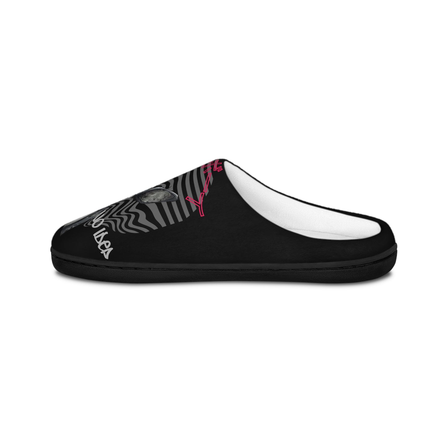 Men's Indoor Slippers gothic bunny with Unique Design, Cozy House Shoes, Relaxation Footwear, Gifts for Him, Stylish Loungewear