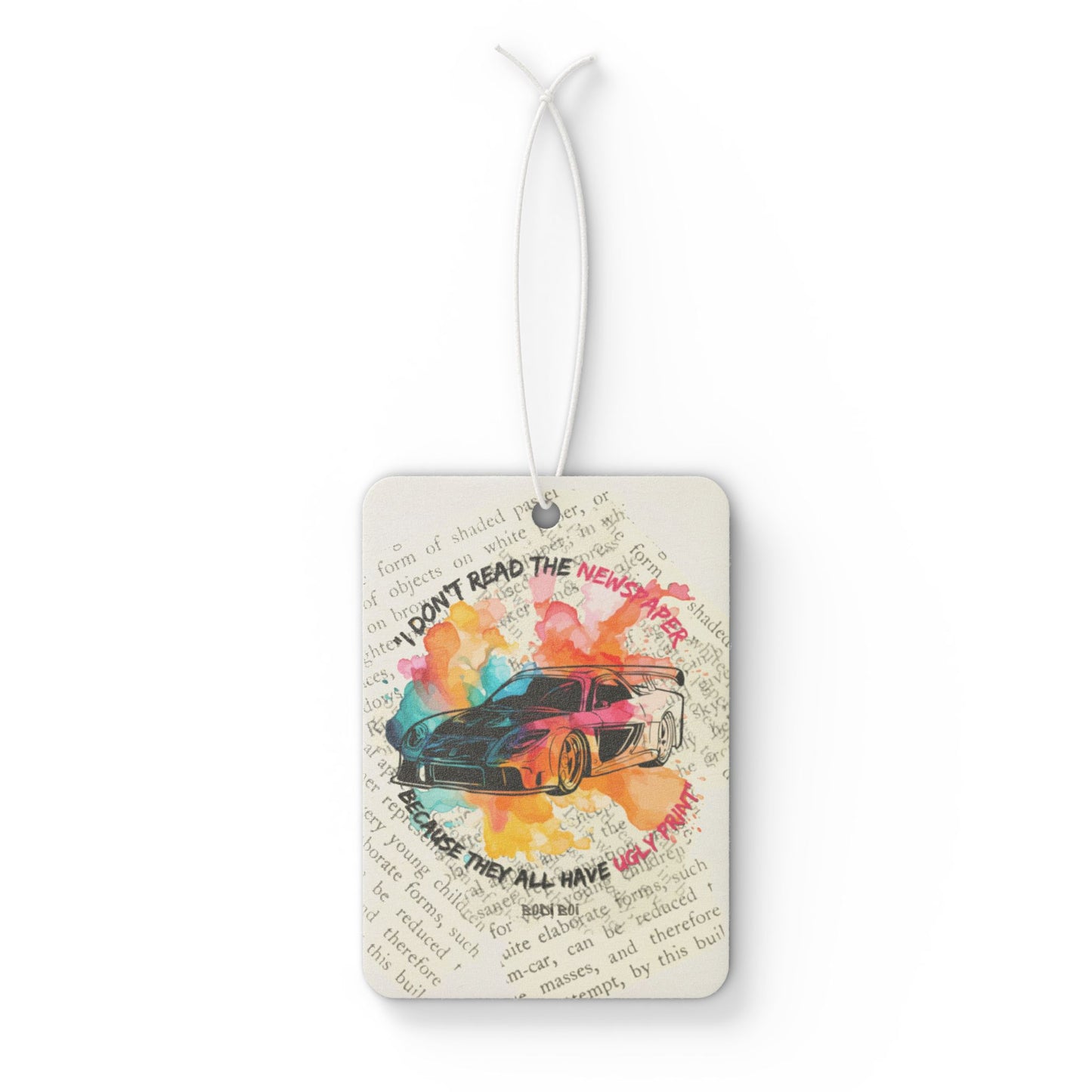Vibrant Car Air Freshener, Car Accessories, Gift for Car Lovers, Auto Decor, Road Trip Essentials, Unique Gifts for Birthdays