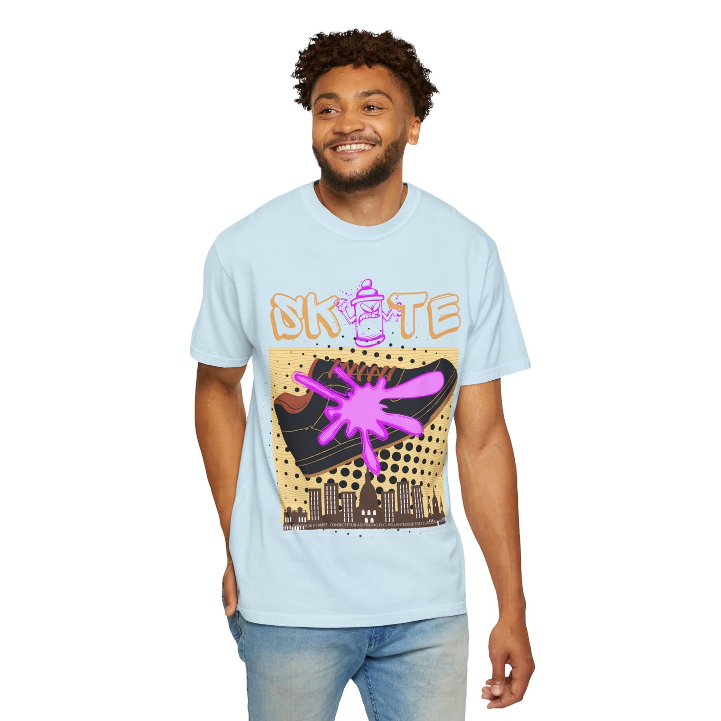 Unisex Skate-Inspired T-Shirt, Streetwear Tee, Graphic Apparel, Casual Wear, Gift for Skaters, Urban Style Shirt
