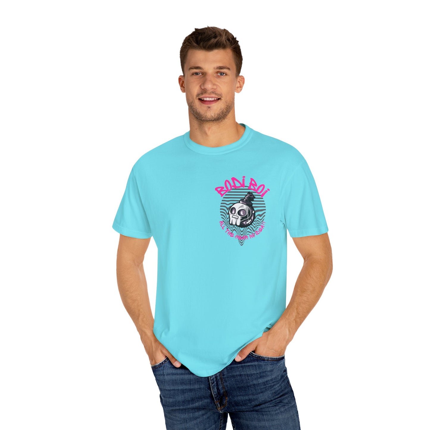 Bodi Boi Skull Graphic Unisex T-Shirt | Edgy Streetwear, Gothic Tee, Gift for Him, Halloween Apparel, Casual Wear