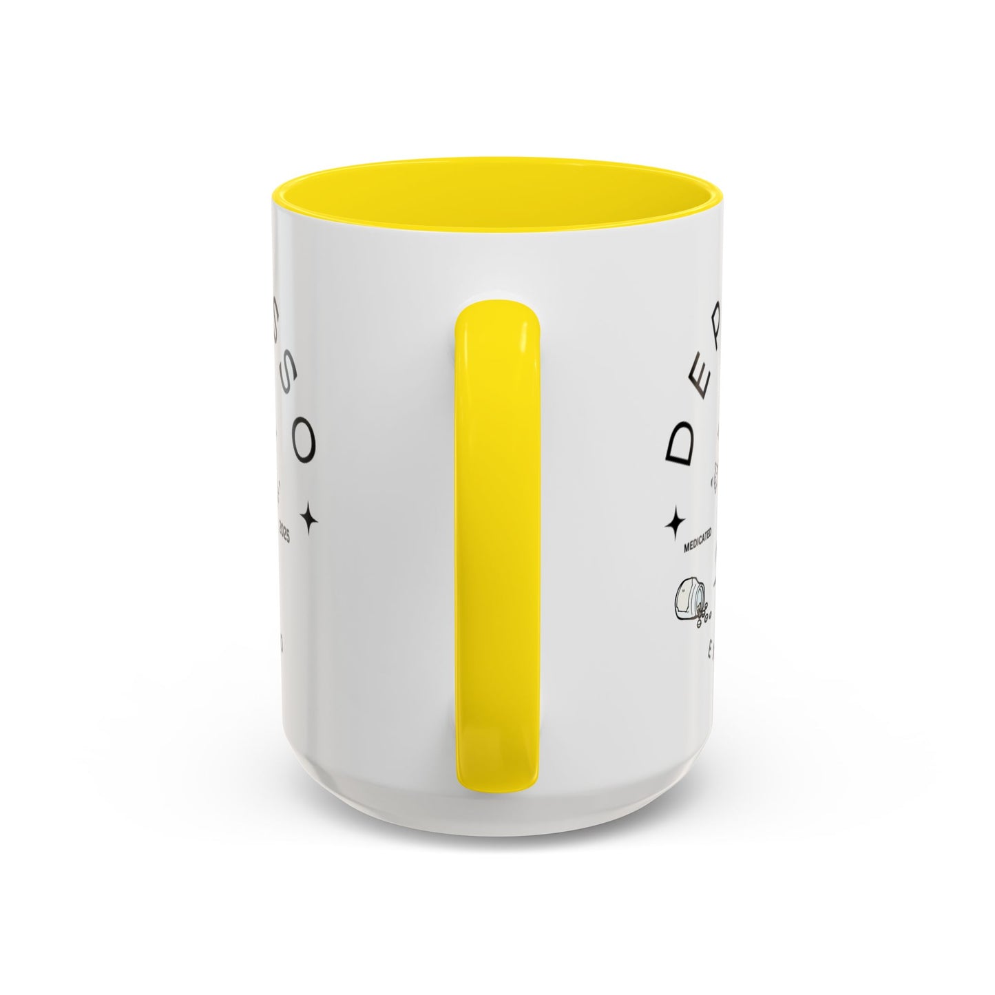 Coffee Mug, Funny Espresso Mug, Gift for Coffee Lovers, Depresso Expresso Humor Cup, Kitchen Decor, Barista Gift, Quirky Beverage Cup,