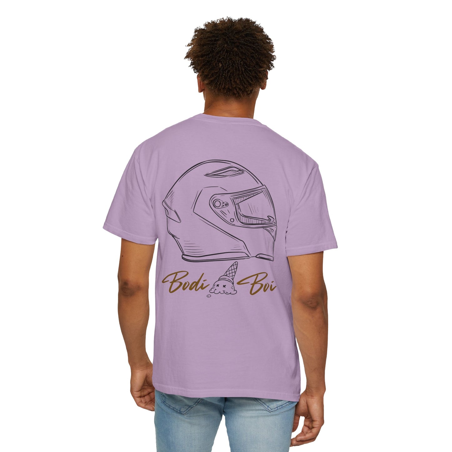 Cool Ice Cream & Helmet Graphic T-Shirt, Unisex Casual Tee, Gift for Ice Cream Lovers, Summer Vibes, Streetwear Fashion