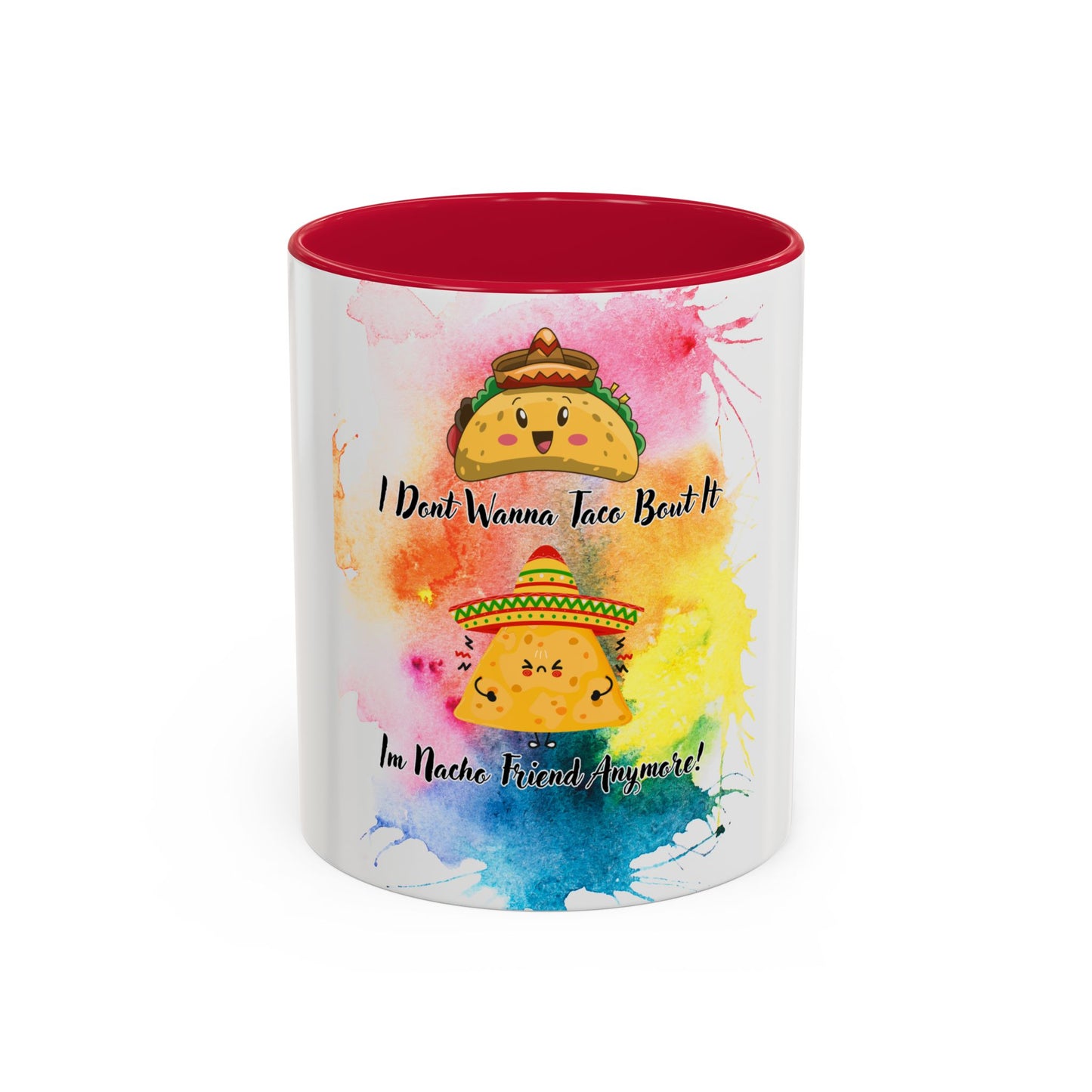 Colorful Mugs - Nacho Friend Fun Coffee Cup for Taco Lovers, Gift for Friends, Vibrant Ceramic Cup, Cute Drinkware for Celebrations, Unique,