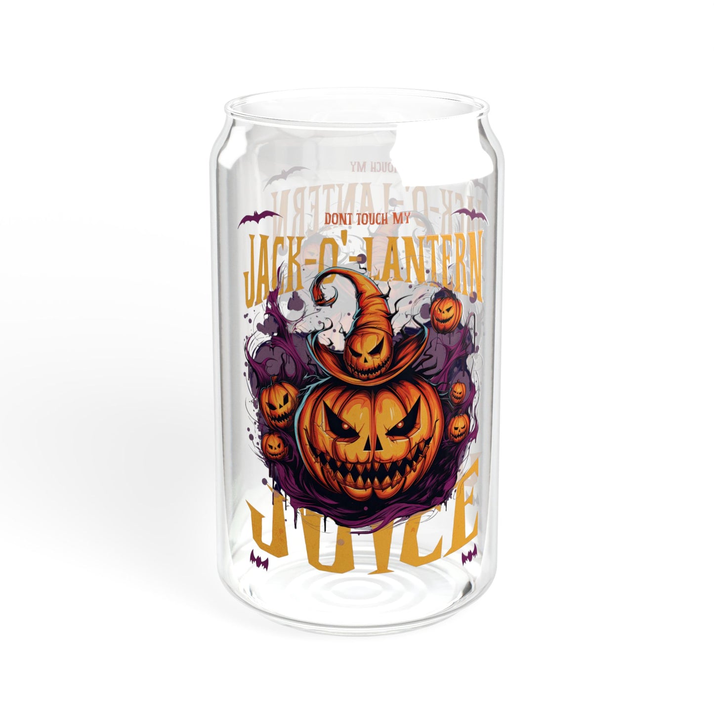 Halloween Sipper Glass, 16oz - Perfect for Fall Parties, Spooky Gatherings, Pumpkin Spice Lovers, Trick or Treating, Unique Gifts