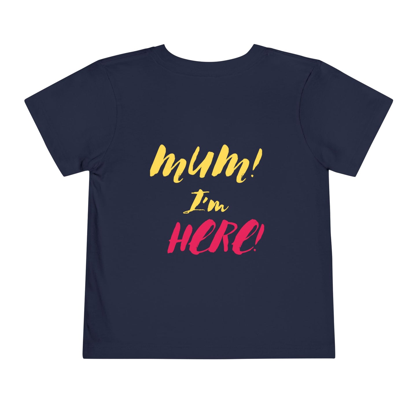 Toddler mum I'm here  Short Sleeve Tee - Cute Ice Cream and Playful 'Mum! I'm Here!' Design, Summer Outfits, Birthday Gift, Kids Clothing, Baby [...]