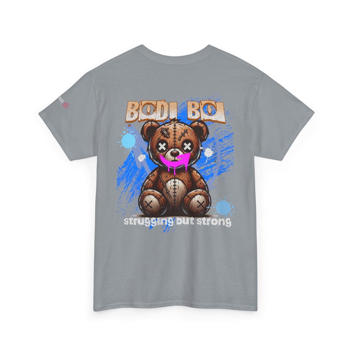 Unisex Heavy Cotton Tee with Playful Bear Design, Cute Graphic Tee for Everyday Wear, Fun Gift for Birthdays, Casual Fashion [...]
