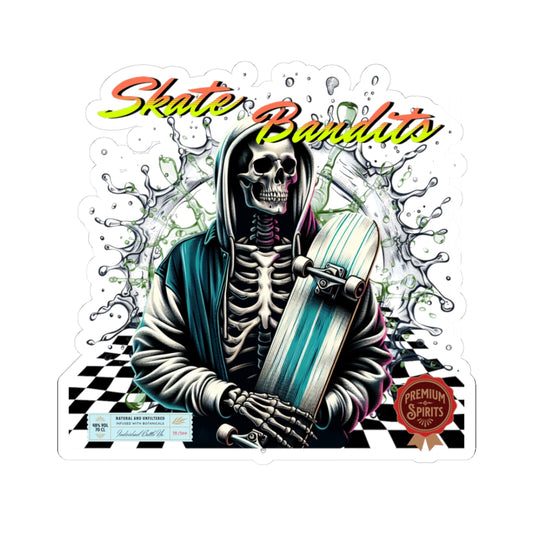 Skate Bandit Stickers, Cool Skateboard Stickers, Edgy Art for Teens, Unique Gift for Skaters, Halloween Decor, Laptop Decals