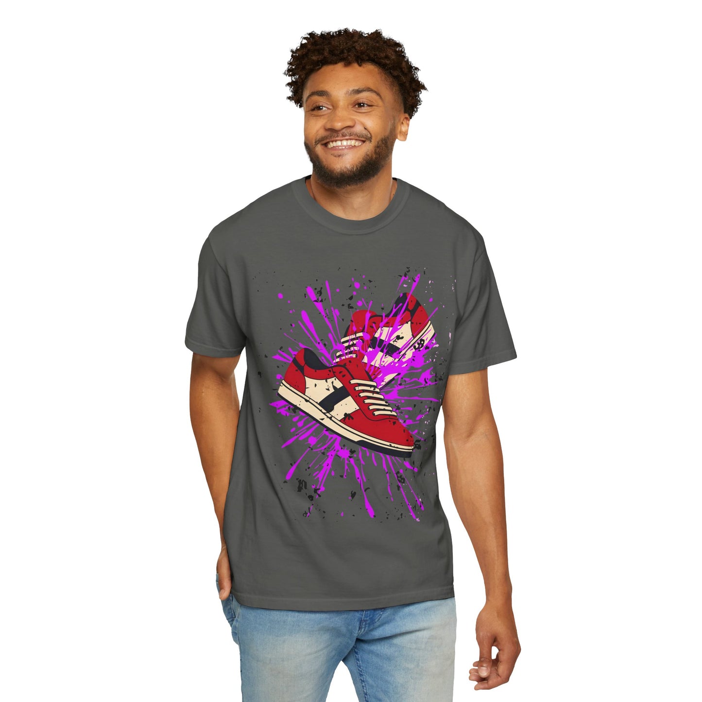Sneaker Splash Unisex T-Shirt | Vibrant Graphic Tee | Streetwear Style | Perfect for Gift Giving | Hip-Hop Fashion | Casual Wear