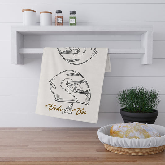 Stylish Bodi Boi Helmet Tea Towels | Fun Kitchen Decor, Unique Gifts, Racing Theme, Ice Cream Design, Home & Kitchen Essentials