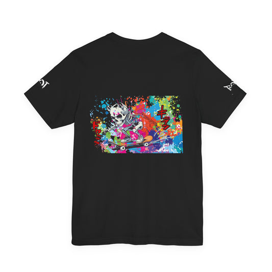Colorful Skateboarding Art Unisex Tee, Trendy Graphic T-Shirt, Skate Culture Apparel, Fun Streetwear Gift, Summer Festival Shirt, [...]