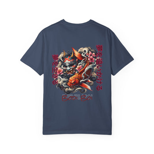 Trendy Unisex Graphic T-Shirt featuring Koi Fish Design, Casual Wear, Gift for Nature Lovers, Birthday Present, Summer Style