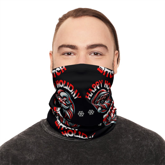 Festive Winter Neck Gaiter, Funny Holiday Gift, Christmas Accessories, Warm Face Covering, Winter Sports Gear