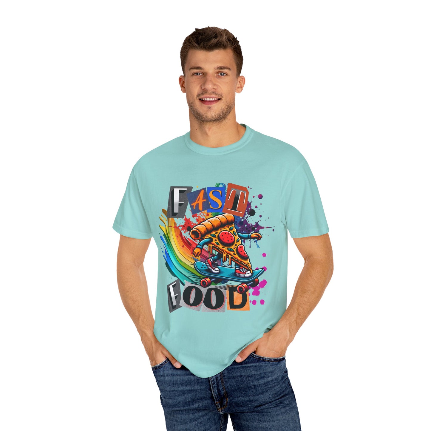 Fast Food Skate Graphic T-Shirt, Unisex T-Shirt, Retro Style Tee, Perfect for Food Lovers, Skate Culture, Casual Wear