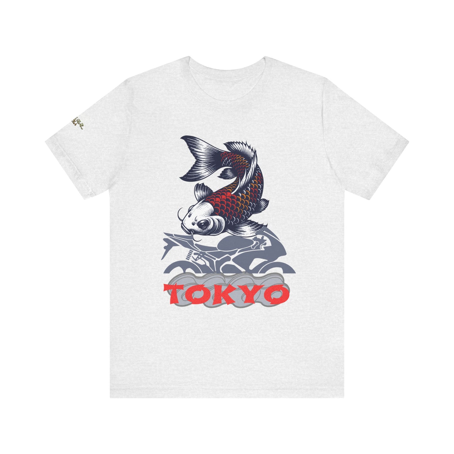 Tokyo Koi Graphic Tee, Casual Streetwear Shirt, Unisex Short Sleeve Top, Gift for Fishermen, Stylish Summer Fashion
